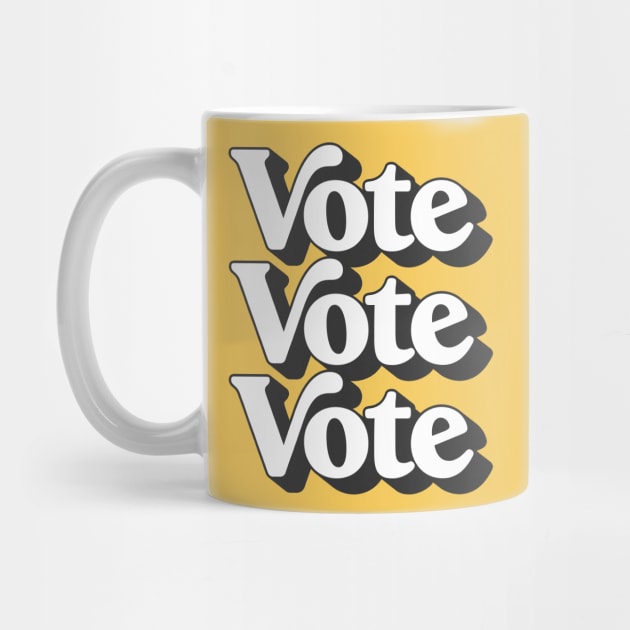 Vote Vote Vote / Retro Typography Design #2 by DankFutura